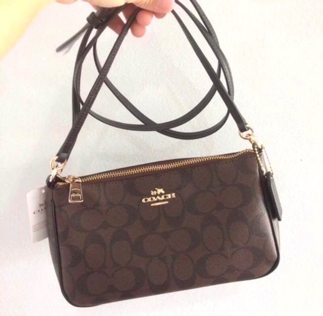 coach messico top handle pouch