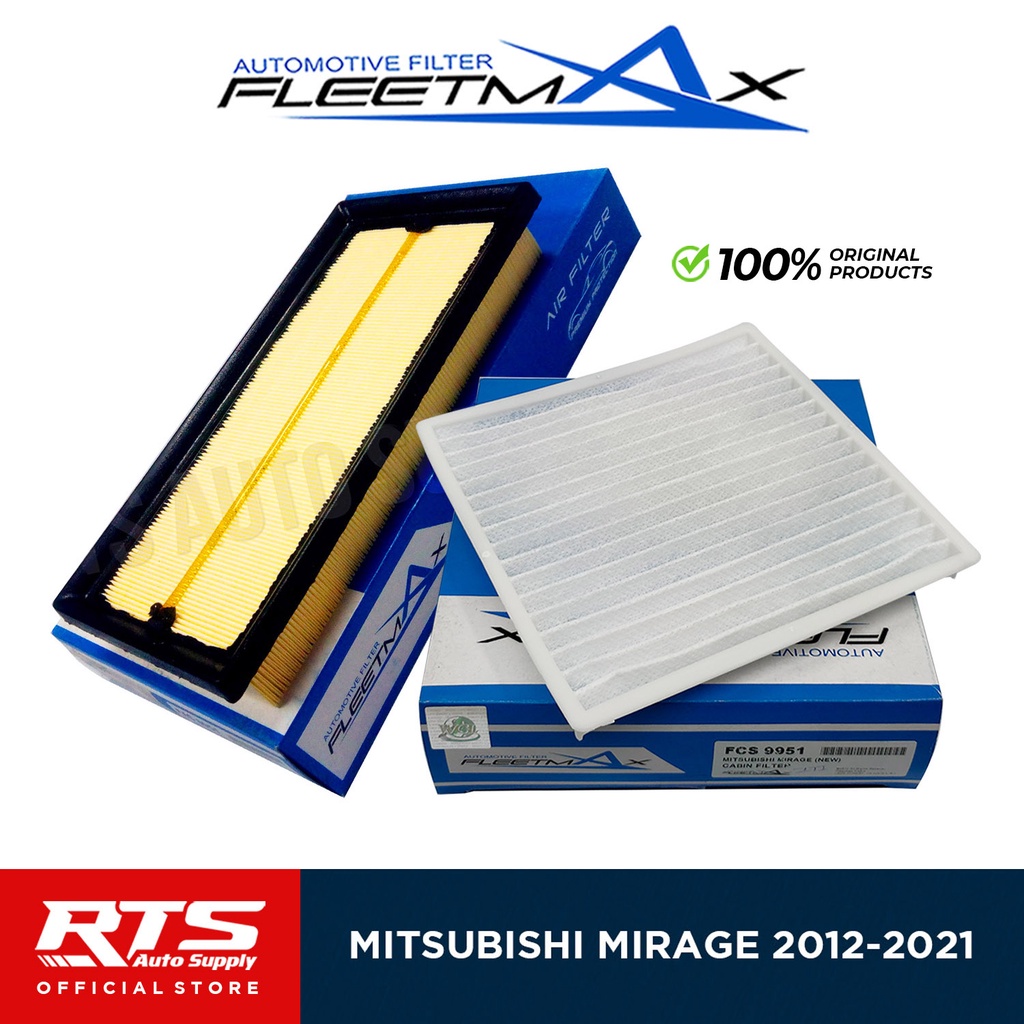 Fleetmax Set Air filter and Cabin filter for Mitsubishi Mirage G4/HB