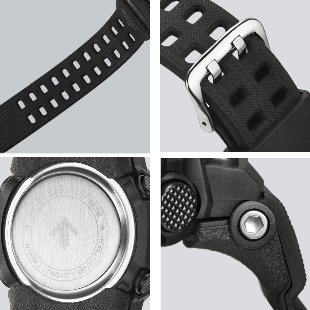 xiaomi twentyseventeen outdoor electronic sport watch dial dual time display