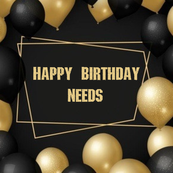 Happy Birthday Needs store logo