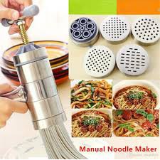 plastic noodle machine manual noodle machine professional fresh noodle machine SSyang manual noodle machine noodle machine + 5 bottom molds 