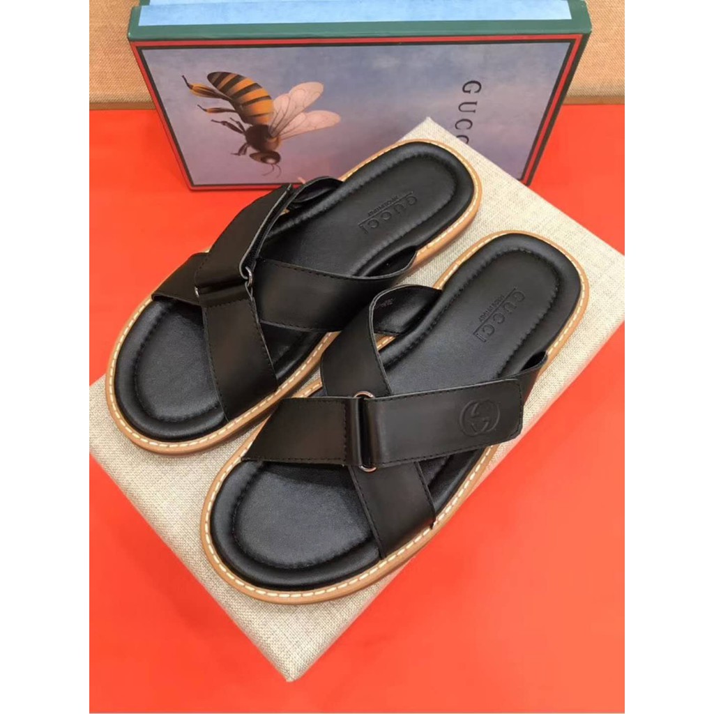 Fashion Gucci  sandals  Mens Leisure cozy Slippers Shopee  