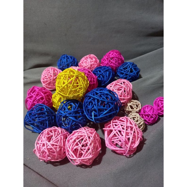 1 PIECE VINE TOY BALL,DECORATIVE BALLS,DECOR RATTAN BALLS. | Shopee ...