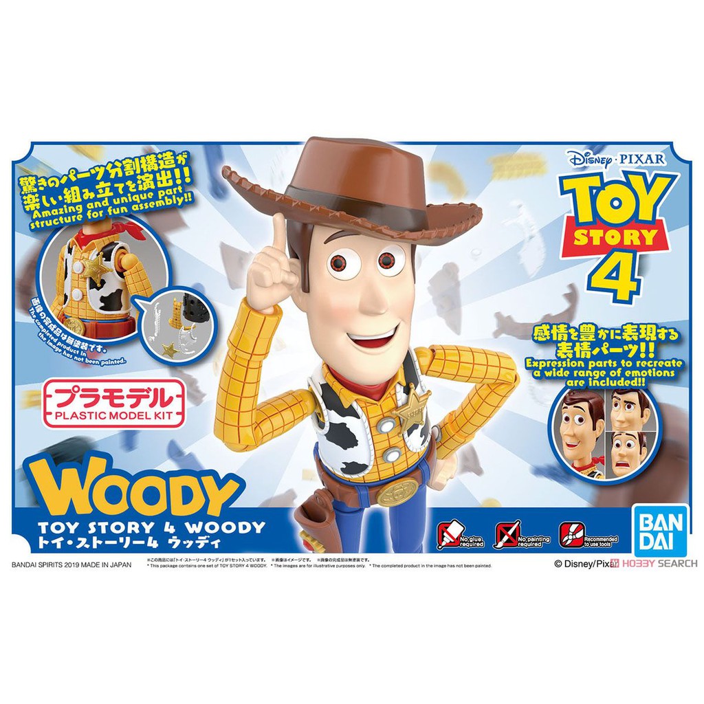 TOY STORY 4 Woody Model Kit BANDAI SPIRITS Japan New ***
