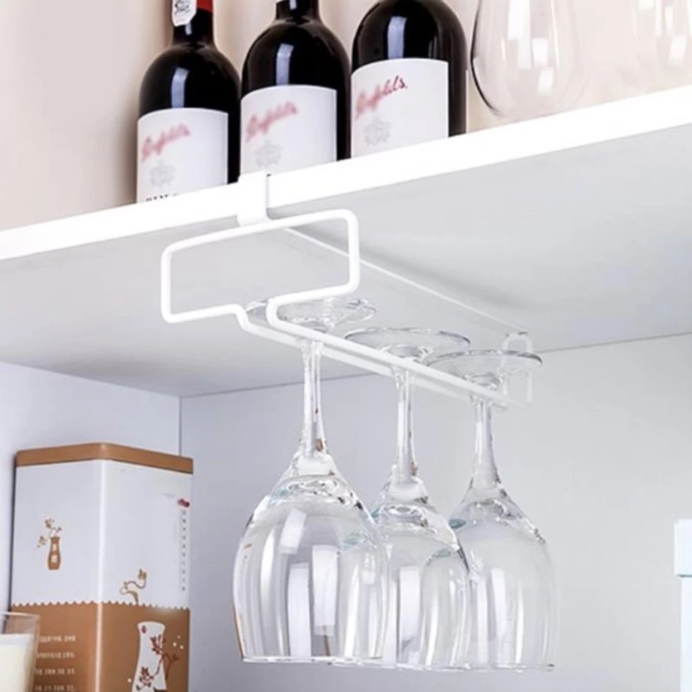 Metal Red Wine Glass Rack Hanging Holder Bar Goblet Stemware Storage ...