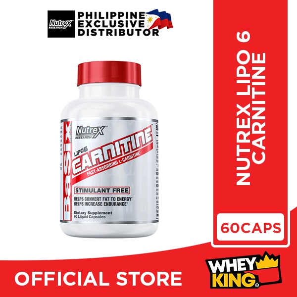 LCARNITINE Nutrex Lipo6 Carnitine FastAbsorbing, StimulantFree