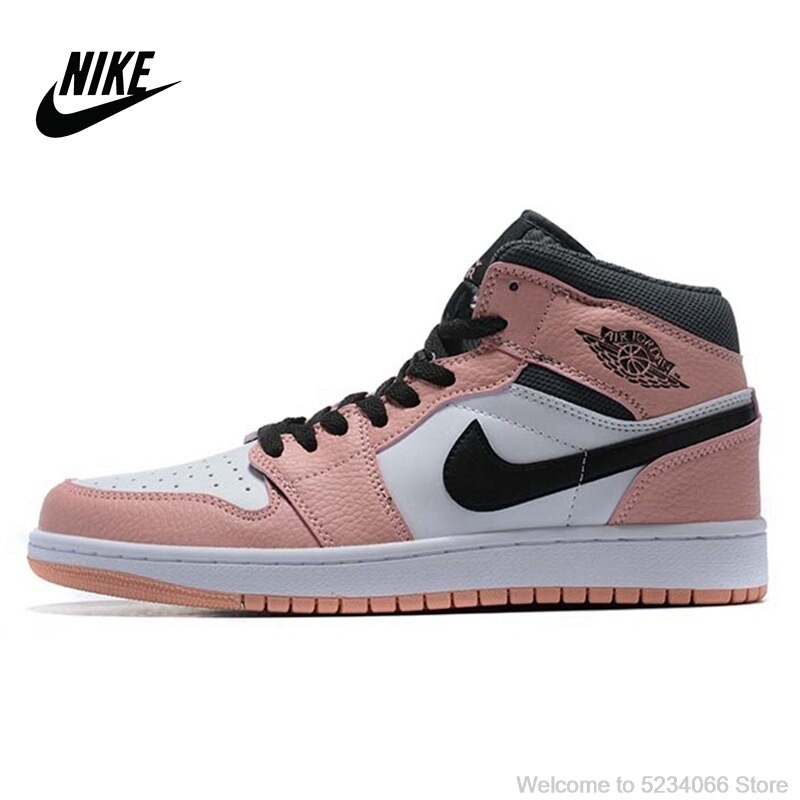 pink and black aj1