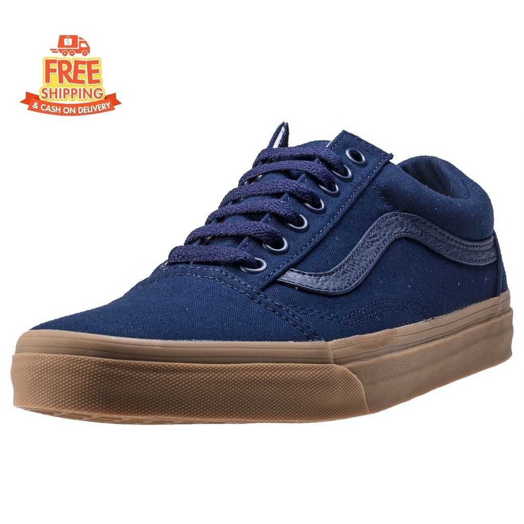 vans blue suede gum sole