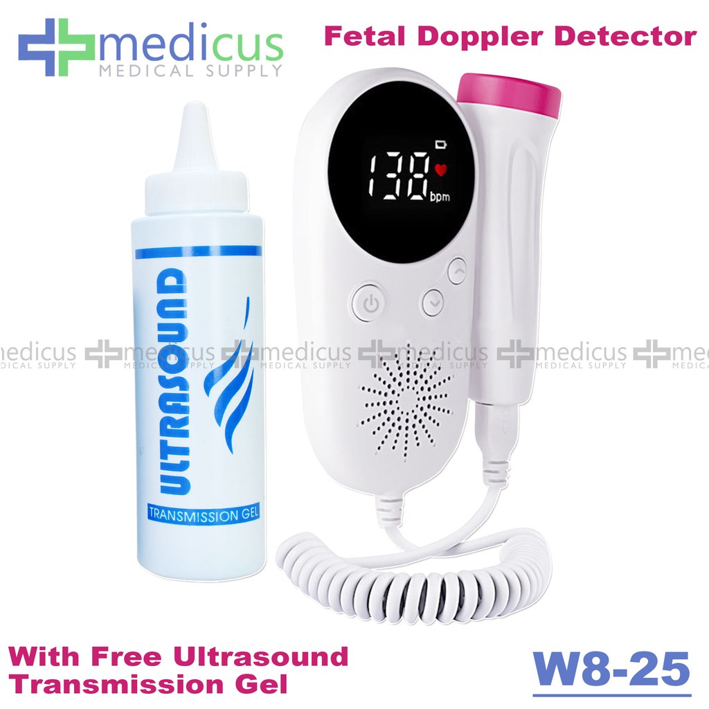 Medicus W825 Fetal Doppler Baby Heartbeat Detector Device Infant