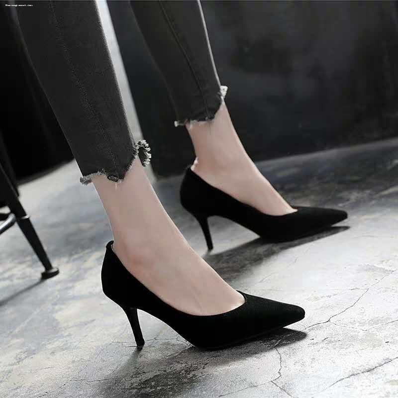Heels❐¤♨korean fashion close shoes for women with heels 2 inches pointed office  shoes | Shopee Philippines
