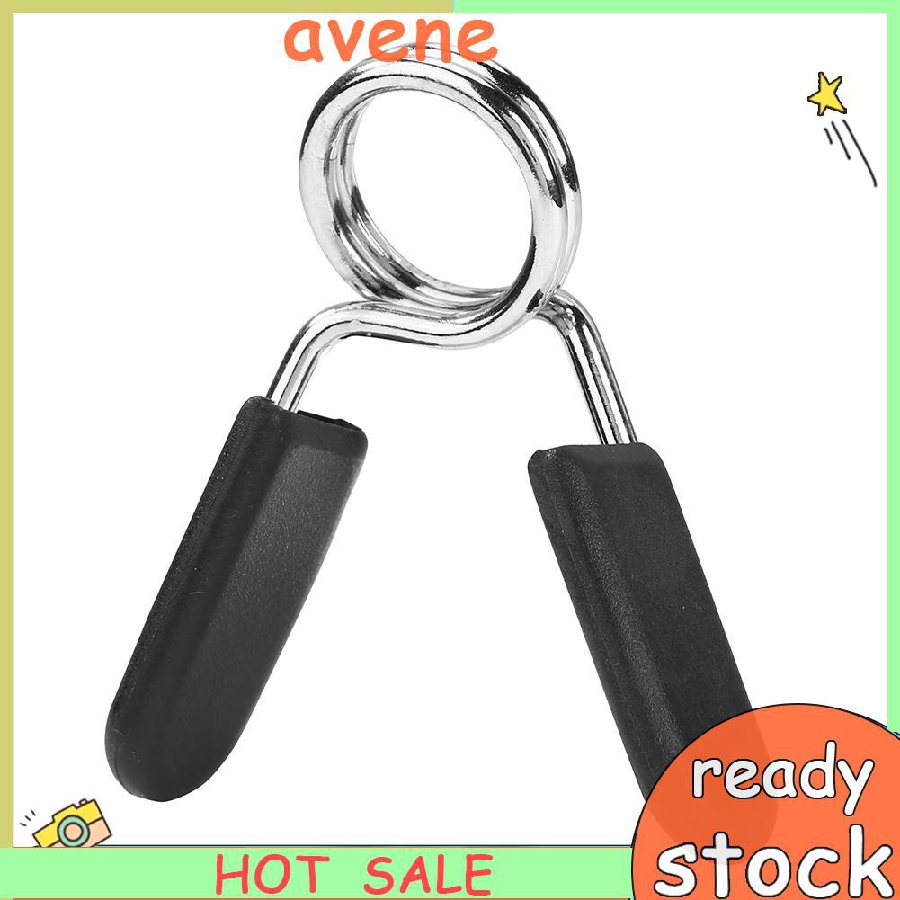 Barbell Spring Collar Clips Clamp Gym Weight Barbells Dumbbell Lock