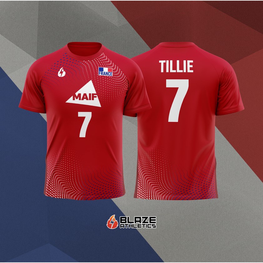 RED France Volleyball Jersey Shopee Philippines