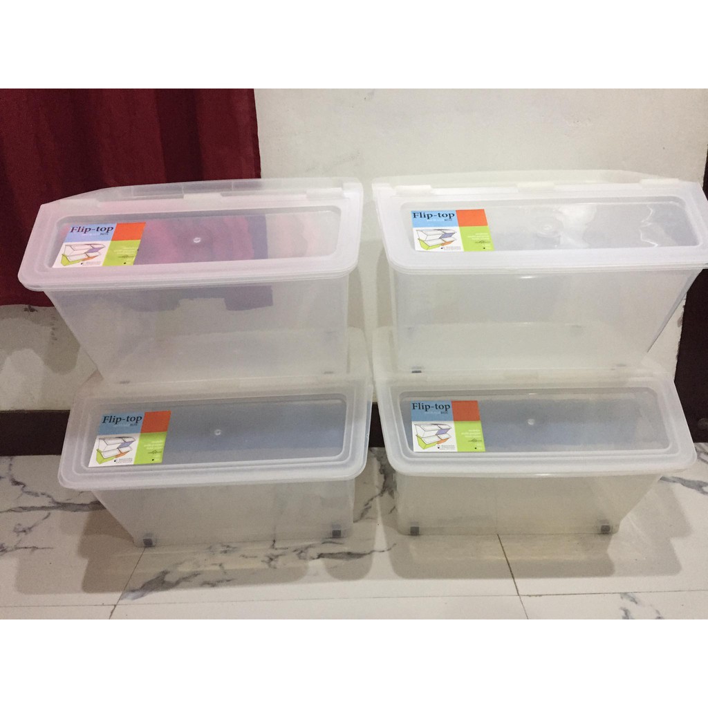 Fliptop Storage Box 56L (1 pc) Shopee Philippines