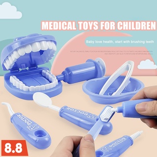 Dentist Toy Pretend Dentist Check Tooth Model Set Kit Educational Role-Playing Simulation Children