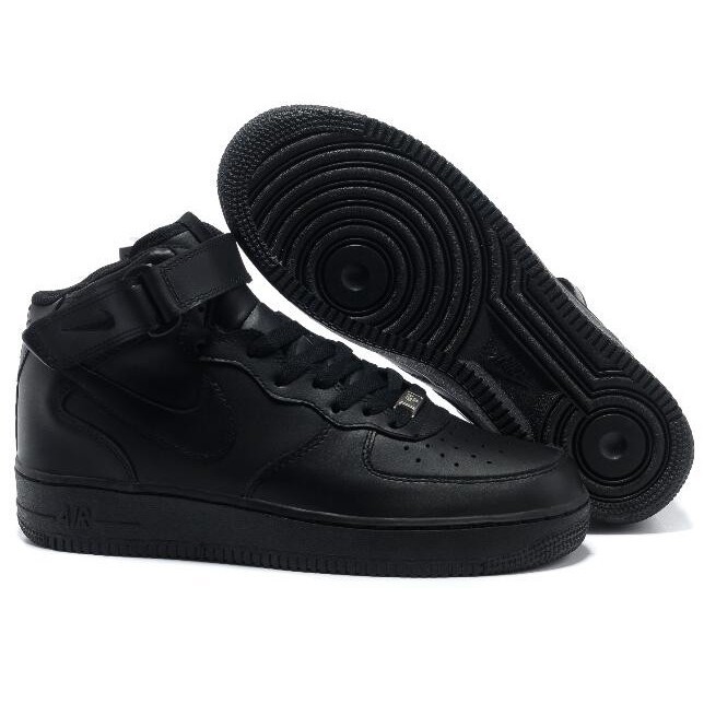 black high top air force 1s