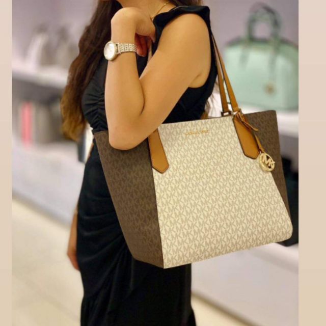 mk tote bag vanilla