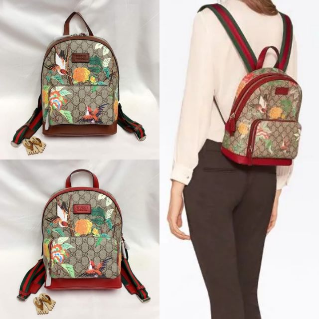 gucci backpack with birds