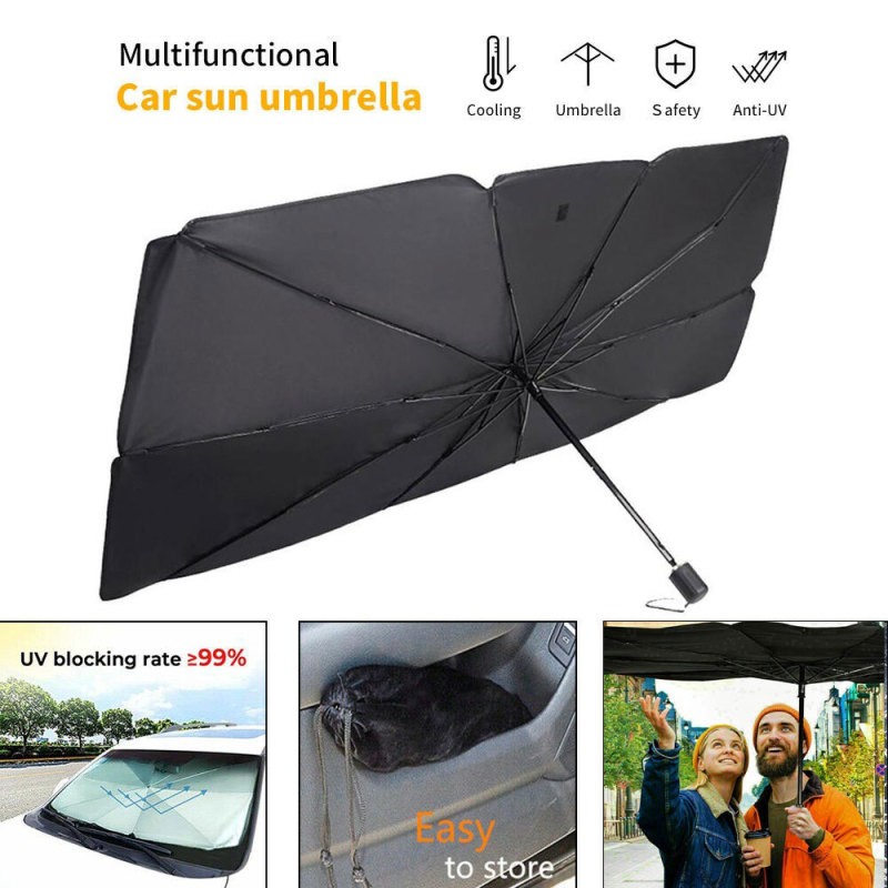 Car Windhield Un Hade Umbrella Car Hade Front Windhield Cover Un - Foto 10