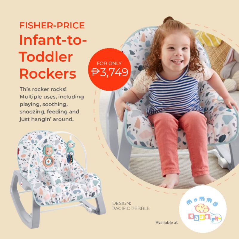 FisherPrice InfantToToddler Rocker Pacific Pebble, Baby Seat