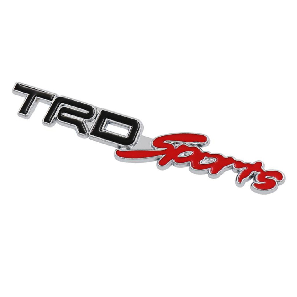 3D Black/Red Toyota TRD Sports Emblem Metal Double Adhesive | Shopee ...