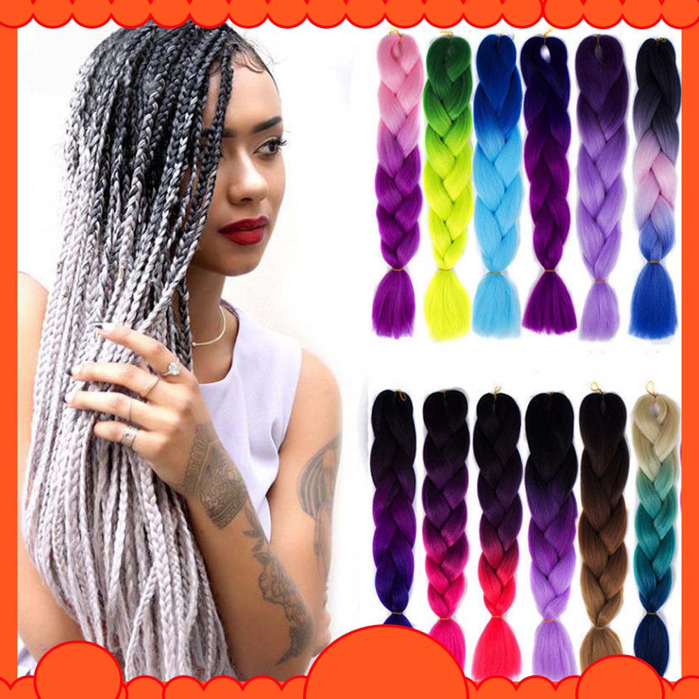 60cm 24 Kanekalon Synthetic Jumbo Braiding Hair Extension Afro
