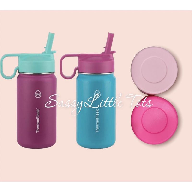 ThermoFlask Kids Bottles with Straw Lid Two Pack, 14 oz | Shopee ...