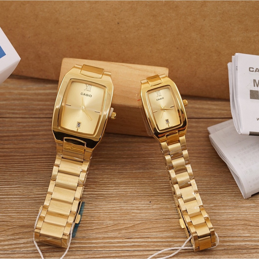 couple watch casio gold