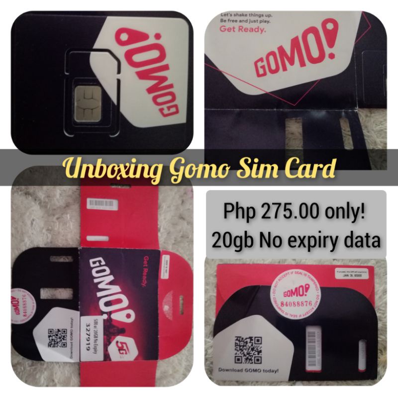 SPECIAL NUMBER GOMO sim card 20 gb No Expiry in 5G | Shopee Philippines
