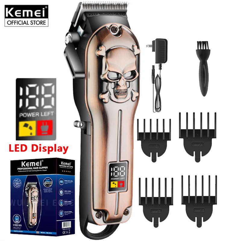 Kemei KM2618 Electric Hair Clipper Set Portable for Haircut USB