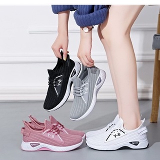 new Korean ladies rubber shoes fashion casual sports running shoes#Y8