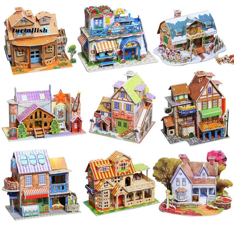 Diy 3D puzzle(large)children's educational toys diy manual assembly ...