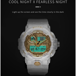 Smael 8023 Sport Watch Men's Waterproof Top Brand Digital Quality Plastic Band Dual Display Wristwatch #2
