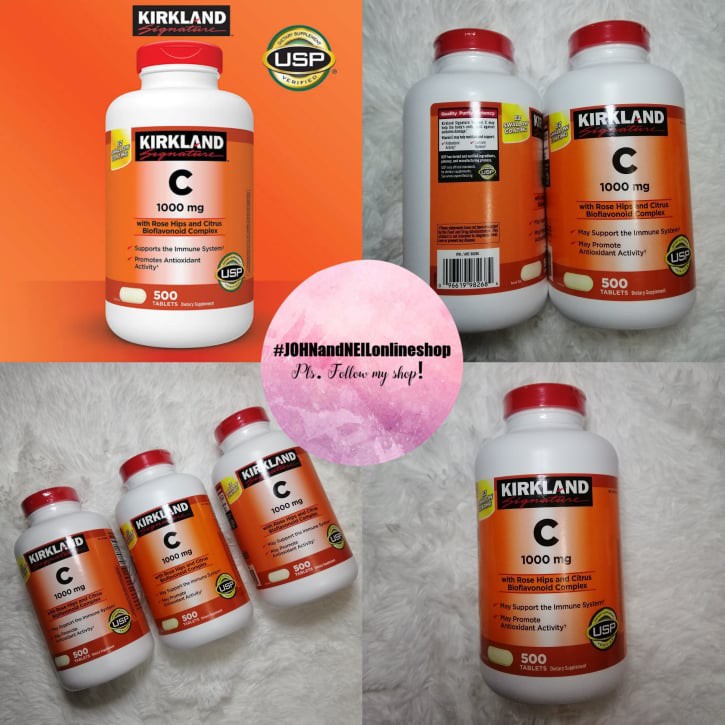 Kirkland Signature Vitamin C 1000 mg (500 Tablets) Shopee Philippines