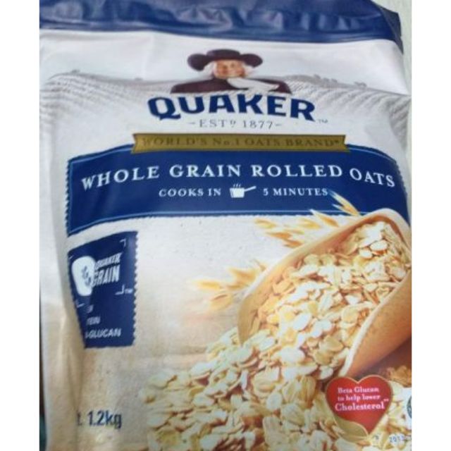 Quaker Whole Grain Rolled Oats 1.2kg Shopee Philippines