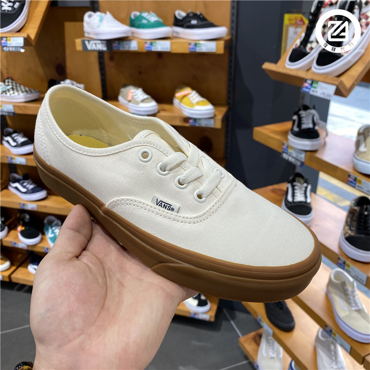 VANS Vault Poly Raw Rubber Sole Men and Women Low Top Canvas Shoes ...