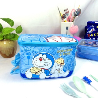 hello kitty Doraemon Cartoon snow and ice-cream Water-proof Lunch Bag  Children's Lunch Box bag Oxford Heat Preservation Picnic Bag with  adjustable shoulder strap Thermal Messenger | Shopee Philippines