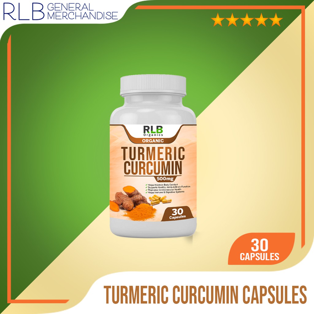 Turmeric Curcumin Capsules (30, 60, 100 Capsules) Highest Potency Curcuminoids Vegan Joint