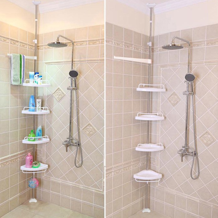 Adjustable Bathroom Multi Corner Shelf, Shower Stall Corner Shelves