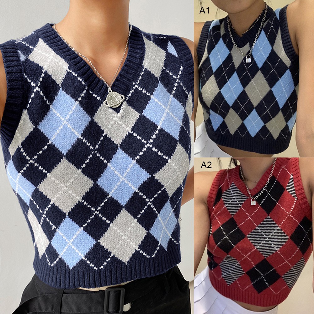 sweater vest cropped