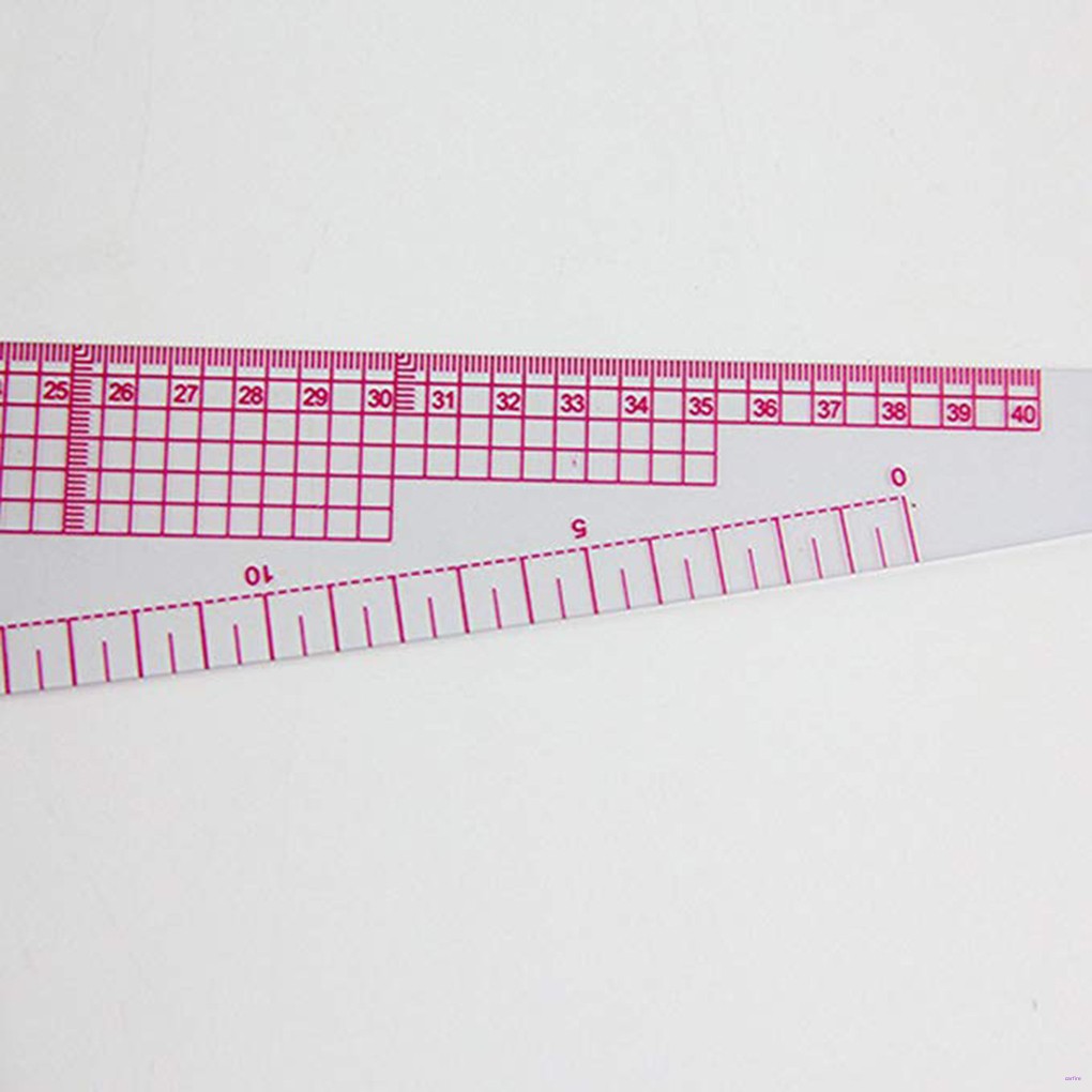 Sewing Tools Transparent Ruler Soft Plastic Comma Shaped Curve Ruler Styling Design Ruler French Curve Multifunctional Grading Scale 