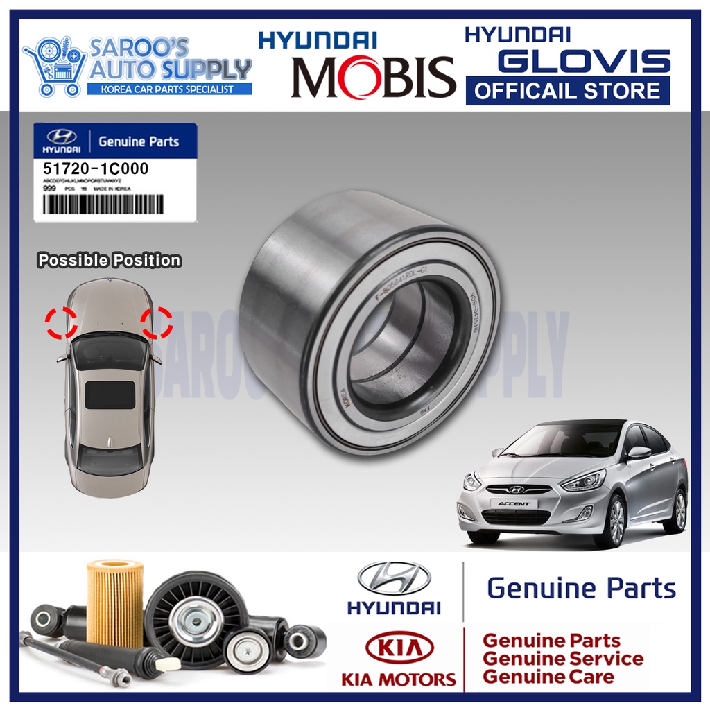 Wheel Hub Bearing For Hyundai Accent , 20112018 , Original Hyundai