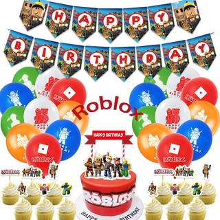 Ready New 12pcs Roblox Theme Balloon Set Party Decorated Latex Balloon Children S Toys Shopee Philippines - red balloon texture roblox