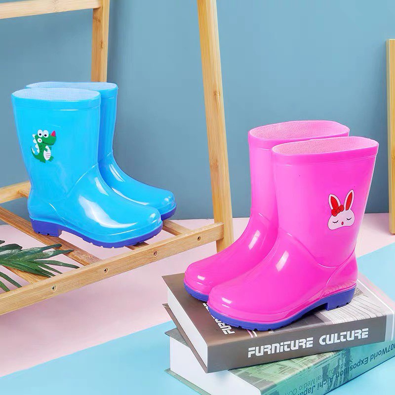 Kids Fashion Rainboots For Boys & Gilrs (MUST ADD 2 SIZE) | Shopee ...