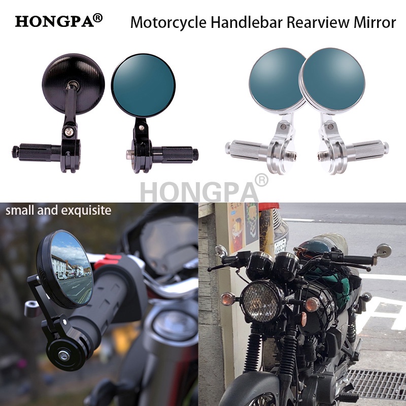 Chrome Rectangle Motorcycle Rearview Side Mirrors For Honda Kawasaki Yamaha Suzuki KTM Cafe Racer Old School Bobber Touring 