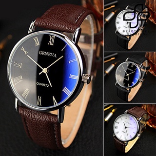 BEA™ Men Roman Faux Leather Band Quartz Analog Wrist Watch #2