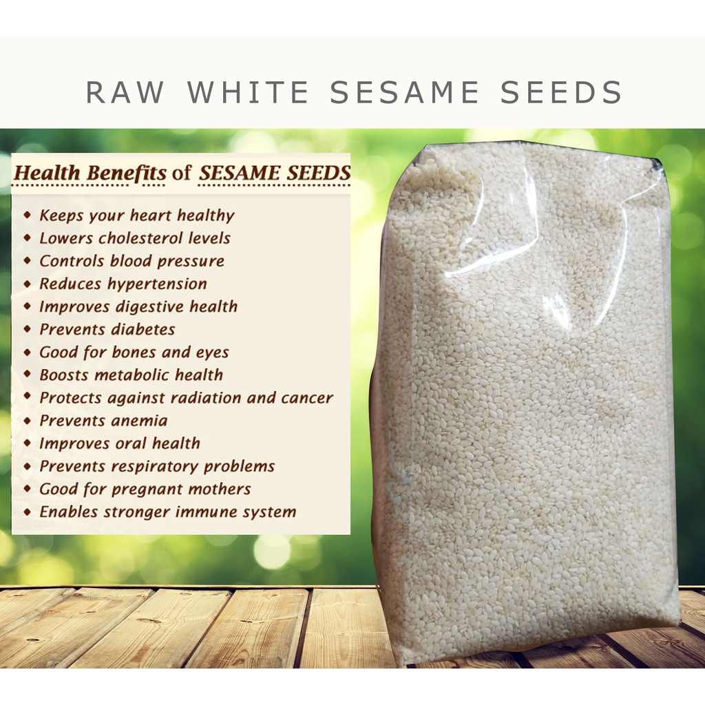 Raw White Sesame Seeds (1KG) Shopee Philippines