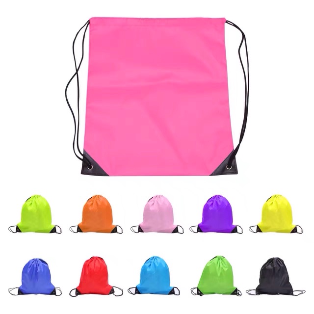 220D Nylon String bag Plain Back pack design Polyester Drawstring bag ...