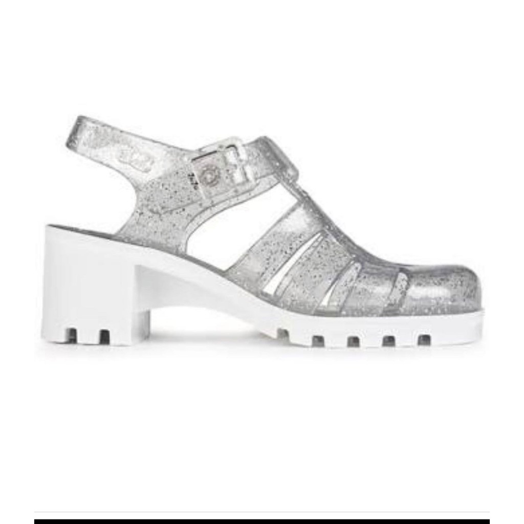 clear jelly sandals womens