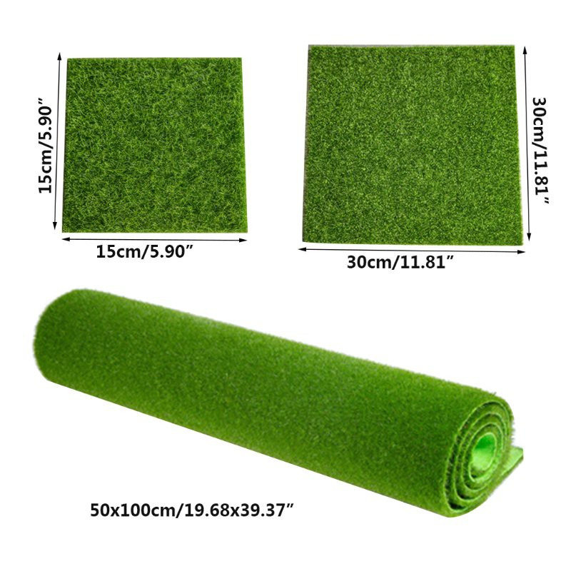 Artificial Grass Fake Lawn 6"/12" Grass Mat Green Artificial Lawns Turf