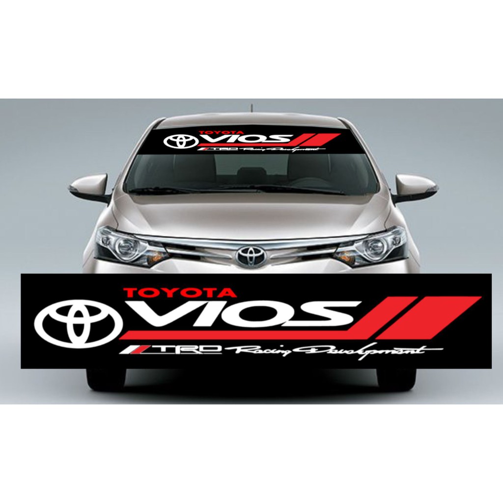 Toyota Vios Windshield Decal Sticker [ Standard/Holographic] Shopee